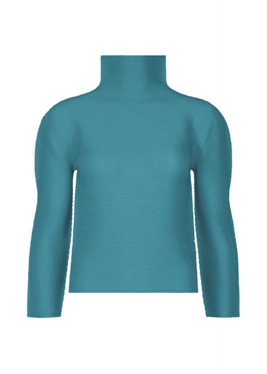 STRETCH PLEATS 6、ウィメンズ_トップス_トップ、ブルー