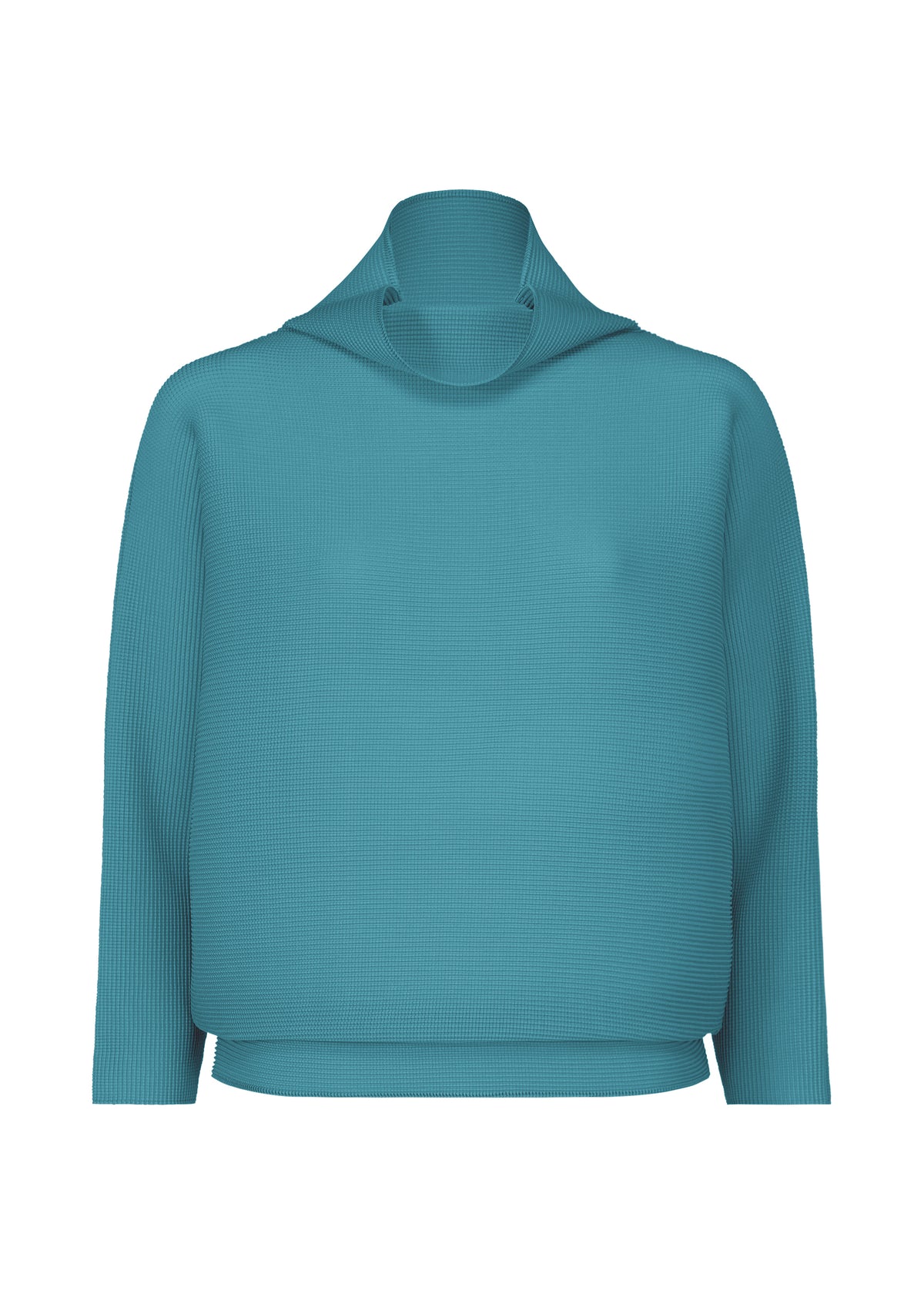 DOLMAN STRETCH PLEATS 3、ウィメンズ_トップス_トップ、ブルー