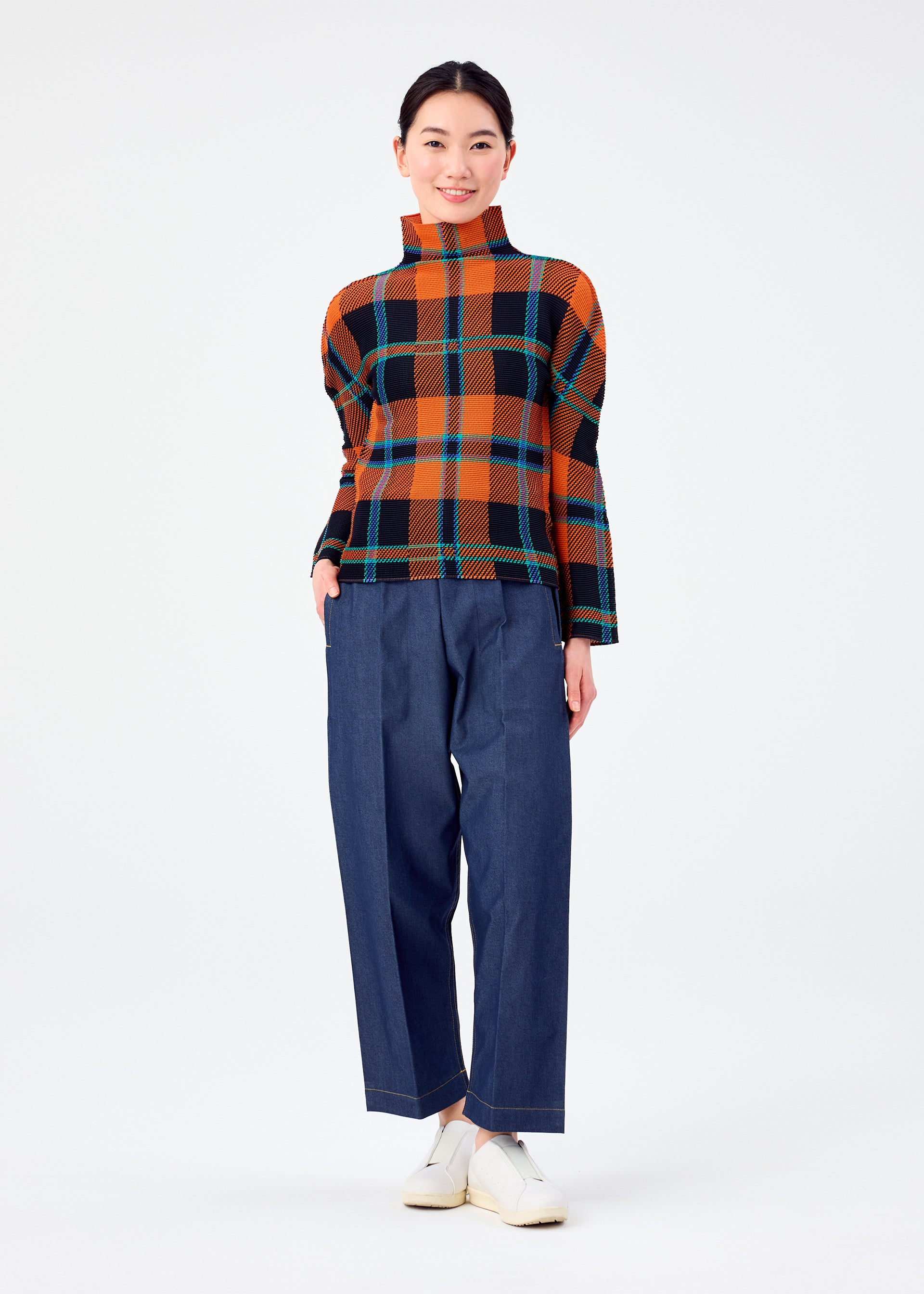 TARTAN CHECK、ウィメンズ_トップス_トップ、着用画像3