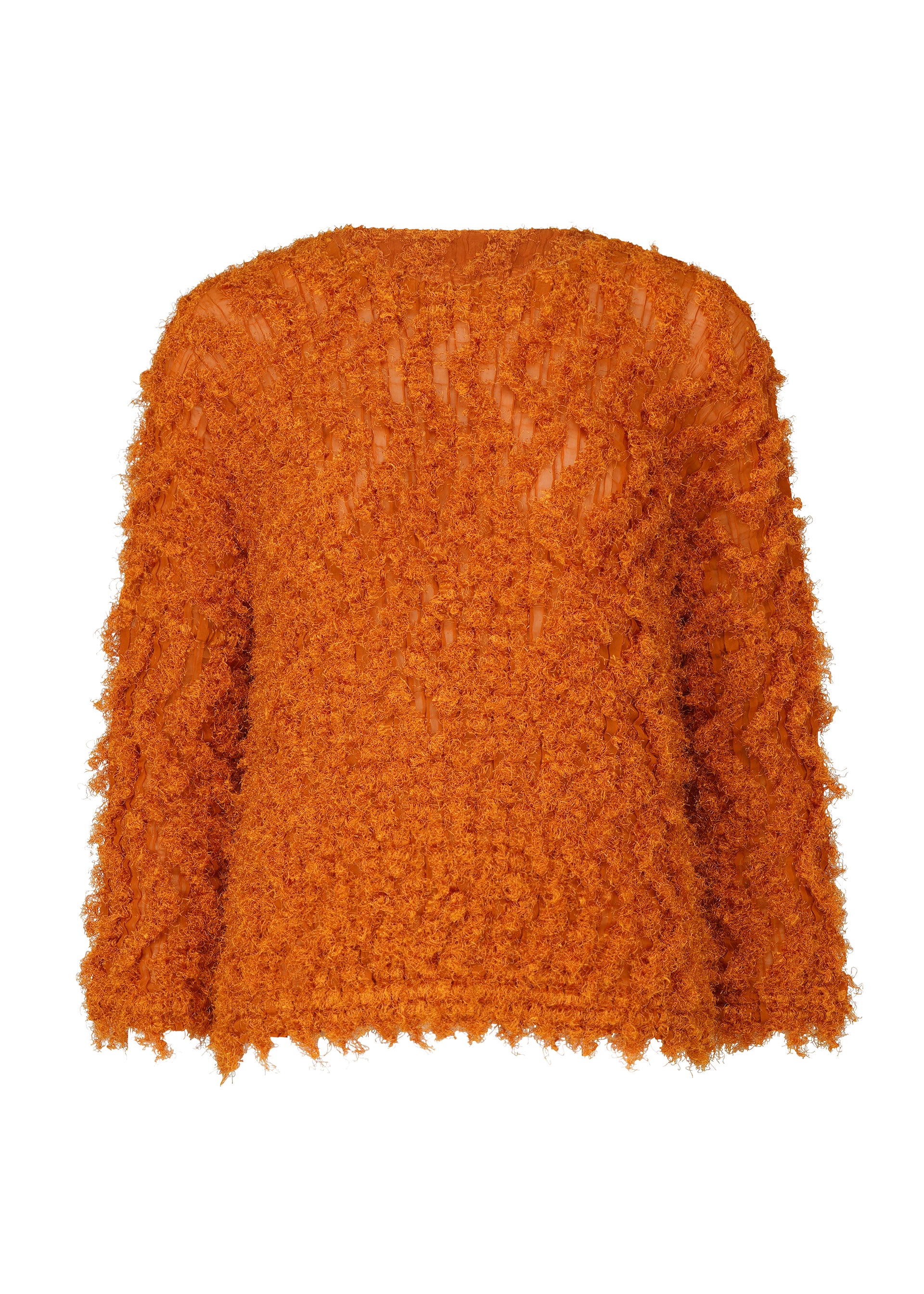 SHAGGY PLEATS、ウィメンズ_トップス_トップ、オレンジ