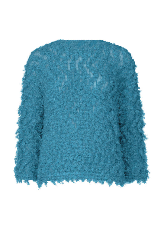 SHAGGY PLEATS、ウィメンズ_トップス_トップ、ブルー