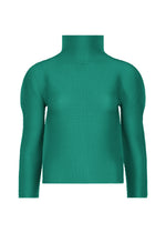 STRETCH PLEATS 7、ウィメンズ_トップス_トップ、グリーン