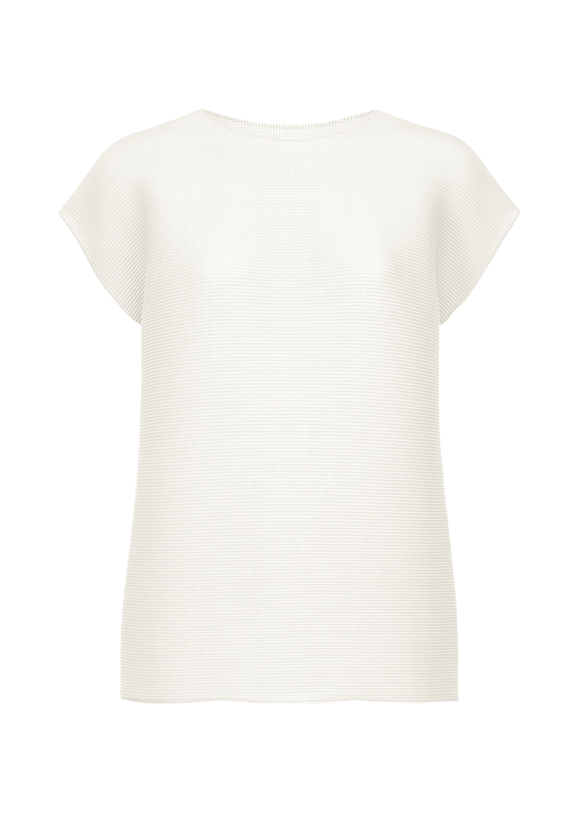 SQUARE STRETCH PLEATS、ウィメンズ_トップス_トップ、ホワイト