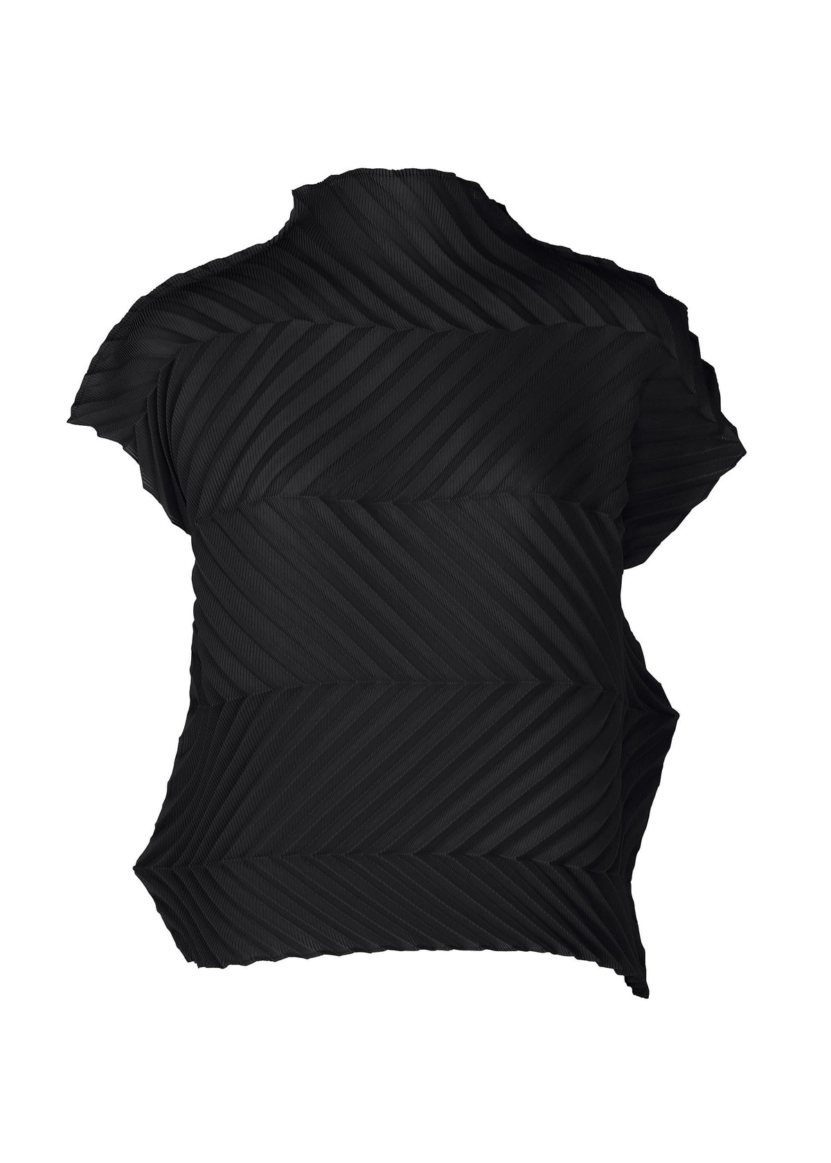 ZIG ZAG PLEATS、ウィメンズ_トップス_トップ、ブラック