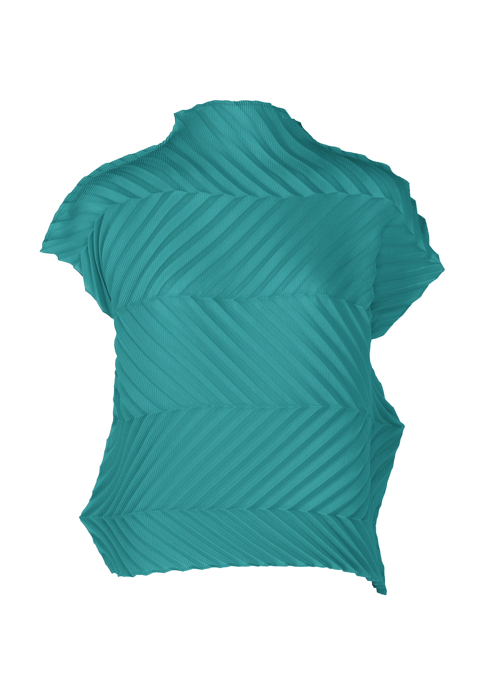 ZIG ZAG PLEATS、ウィメンズ_トップス_トップ、ブルー