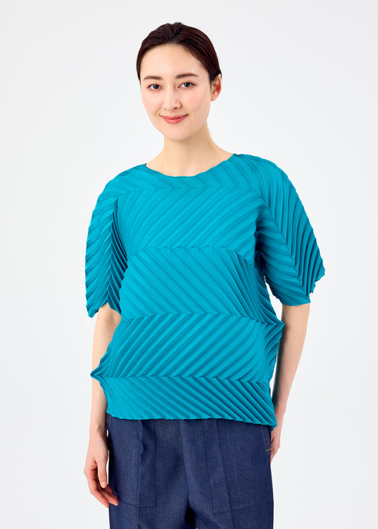 ZIG ZAG PLEATS、ウィメンズ_トップス_トップ、着用画像1