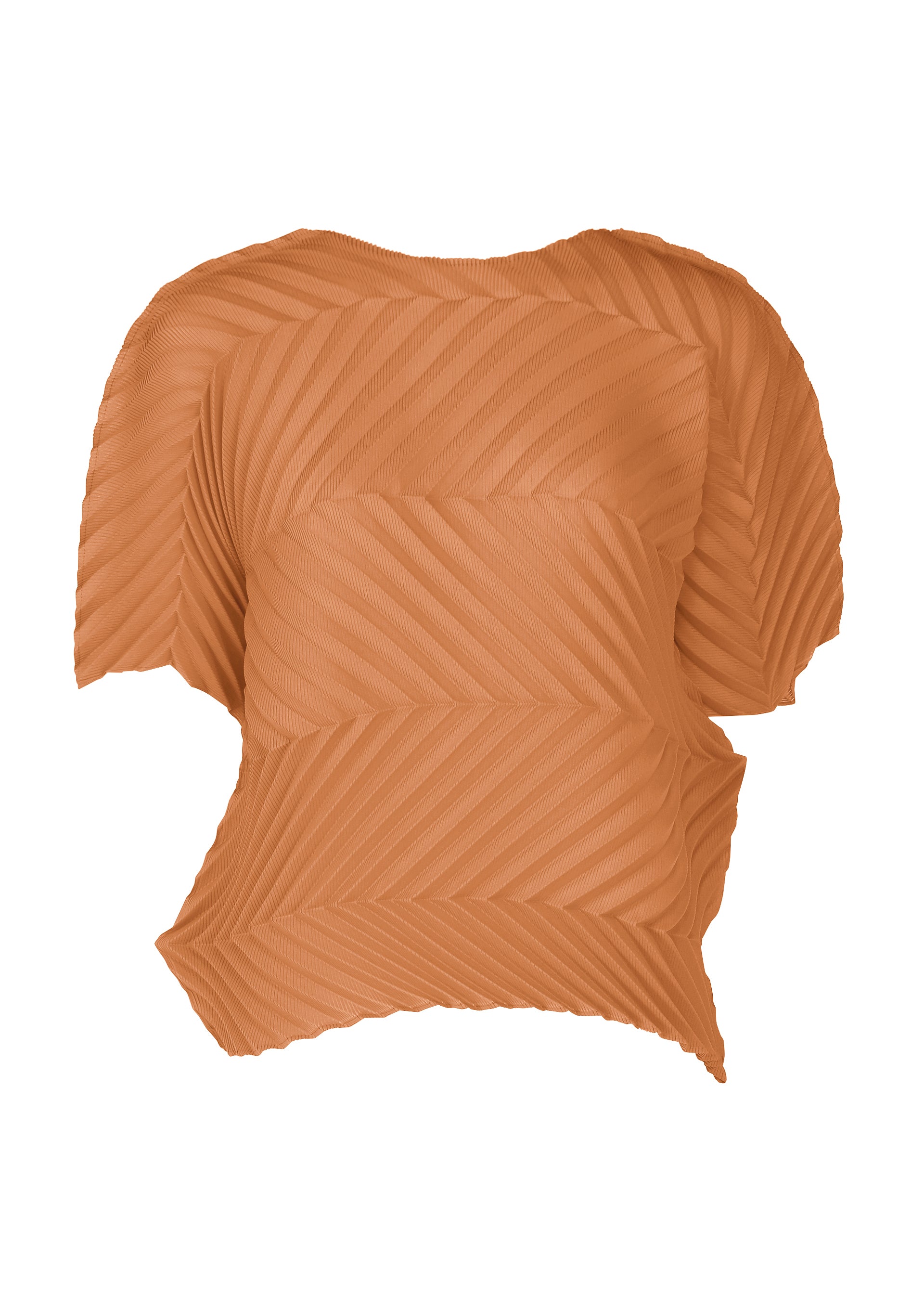 pleats please イッセイミヤケ　半袖　サイズ3 オレンジ STRETCH PLEATS 3 – isseymiyake.com