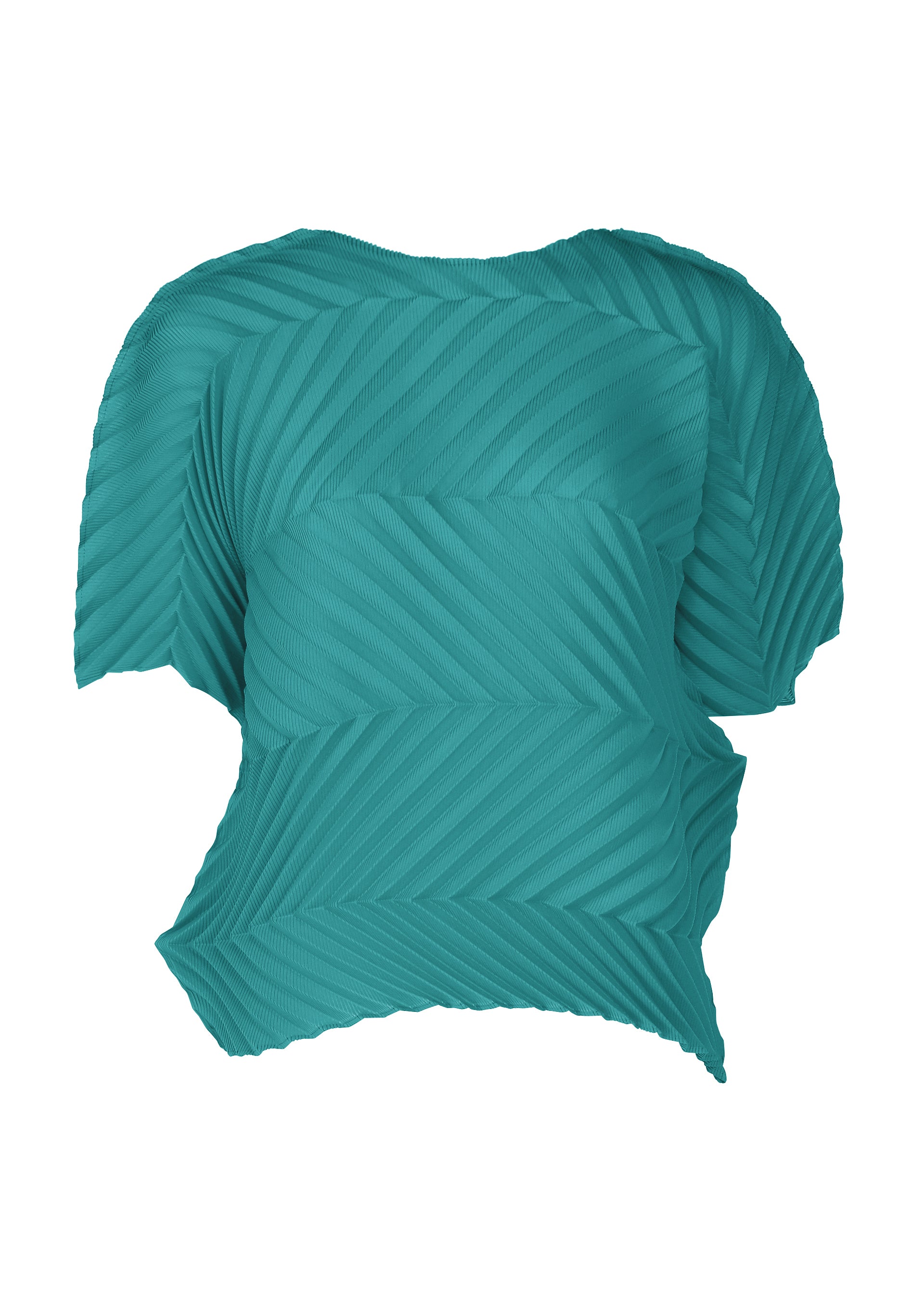 ZIG ZAG PLEATS、ウィメンズ_トップス_トップ、ブルー