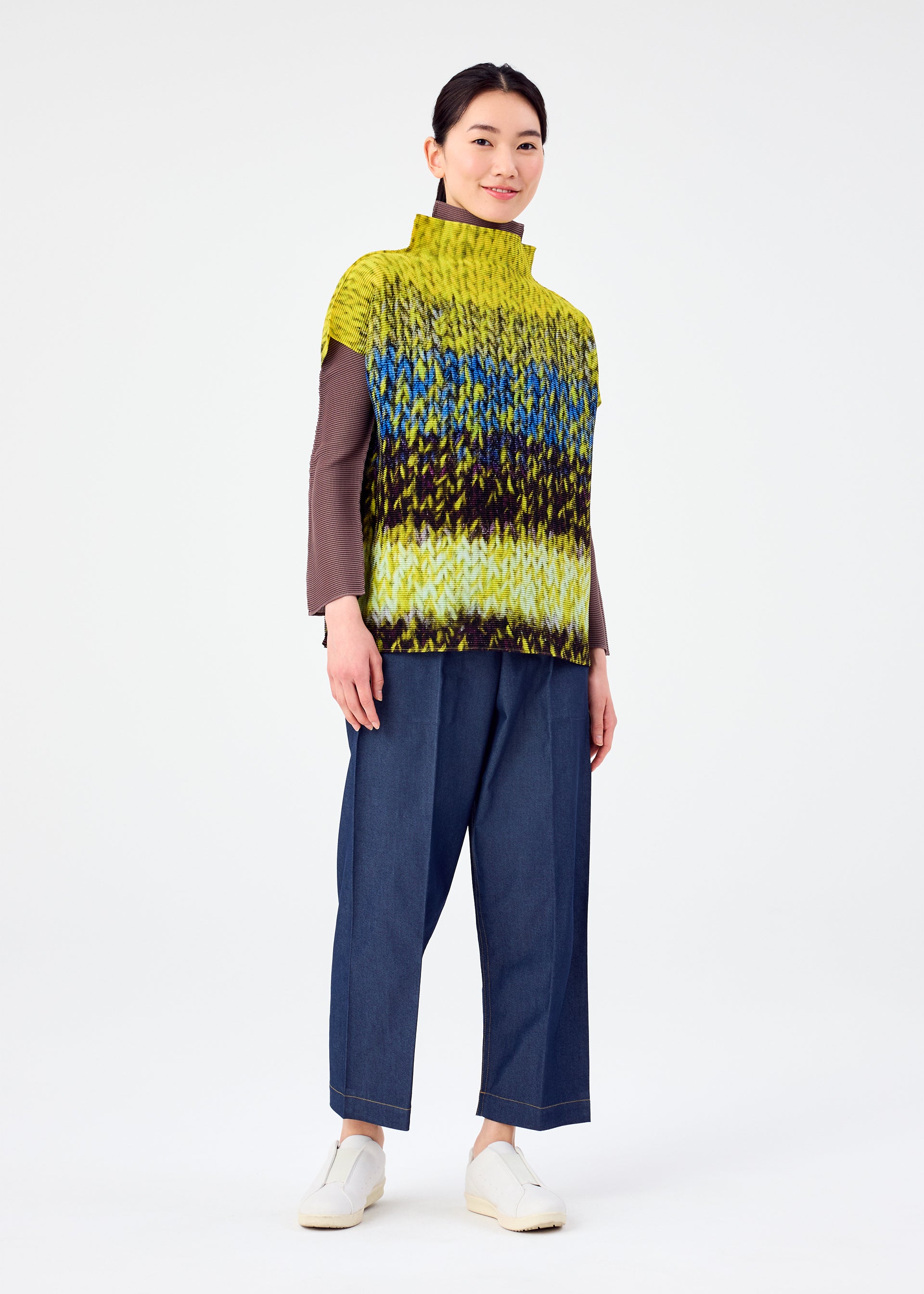MIX YARN KNIT、ウィメンズ_トップス_トップ、着用画像3