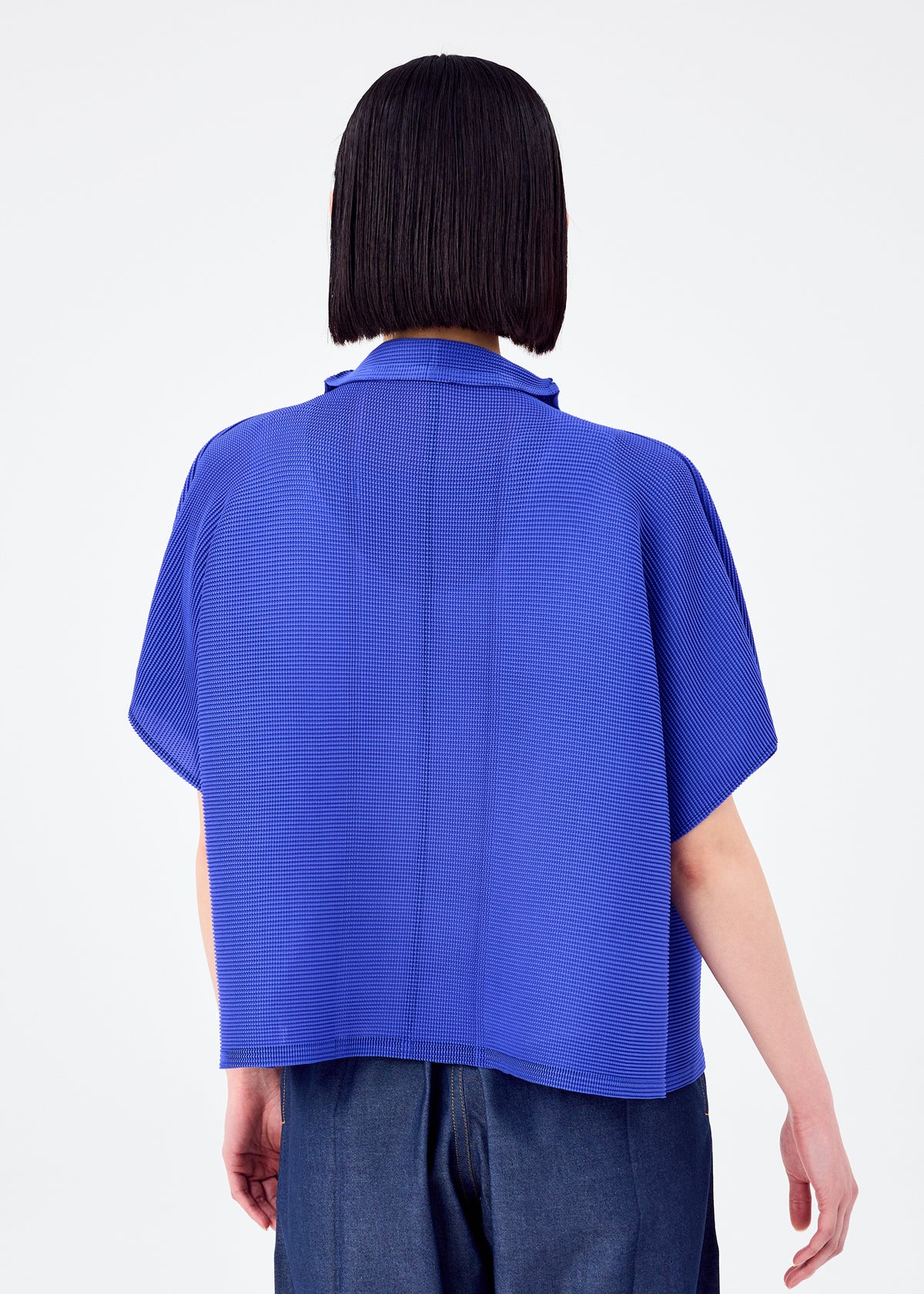 SQUARE STRETCH PLEATS、ウィメンズ_トップス_カーディガン、着用画像2