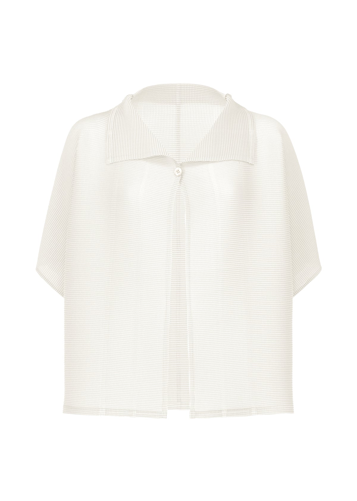 SQUARE STRETCH PLEATS、ウィメンズ_トップス_カーディガン、ホワイト
