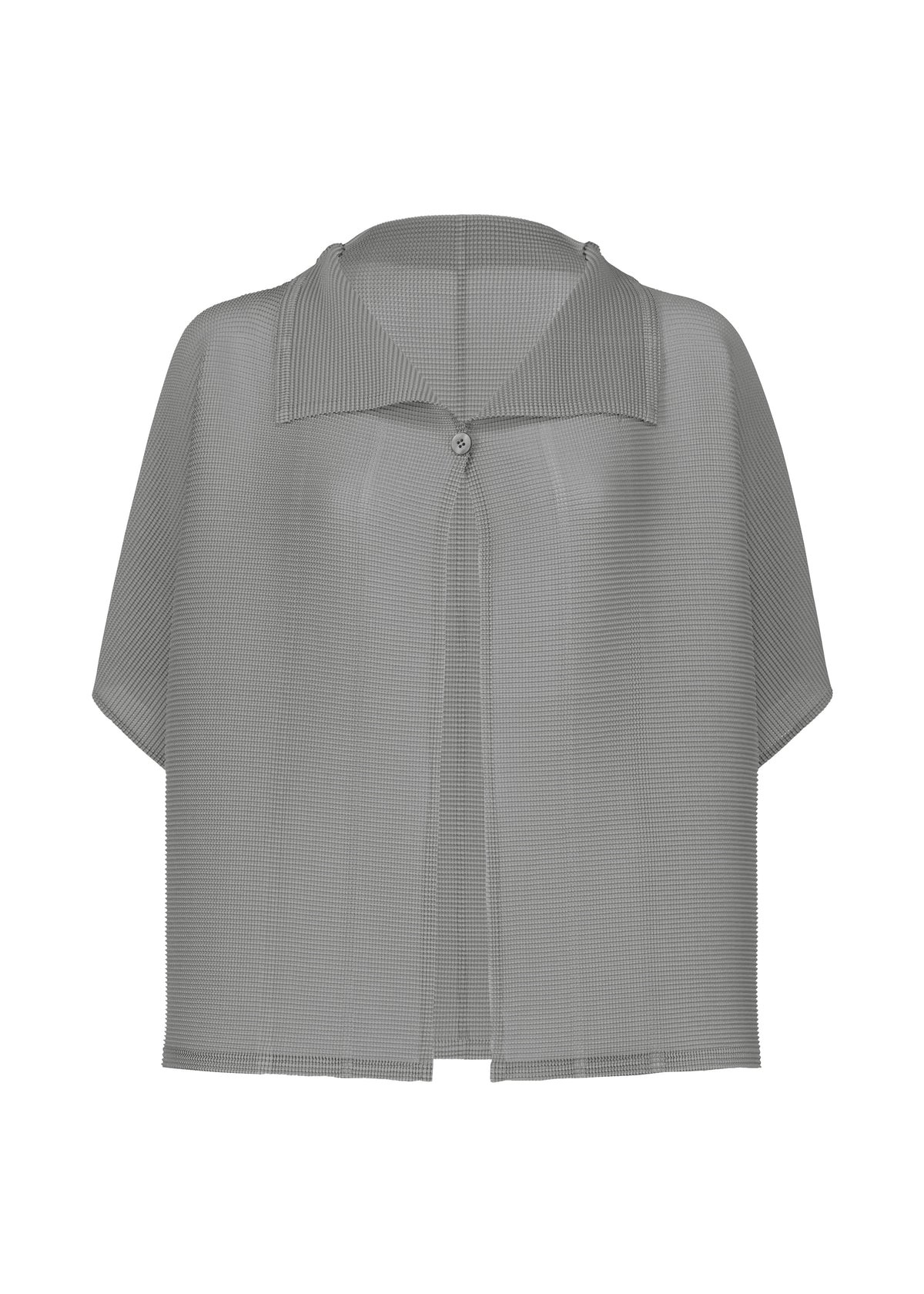 SQUARE STRETCH PLEATS、ウィメンズ_トップス_カーディガン、グレー
