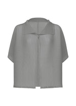 SQUARE STRETCH PLEATS、ウィメンズ_トップス_カーディガン、グレー