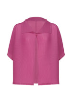 SQUARE STRETCH PLEATS、ウィメンズ_トップス_カーディガン、ピンク