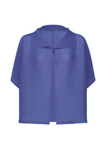 SQUARE STRETCH PLEATS、ウィメンズ_トップス_カーディガン、ブルー