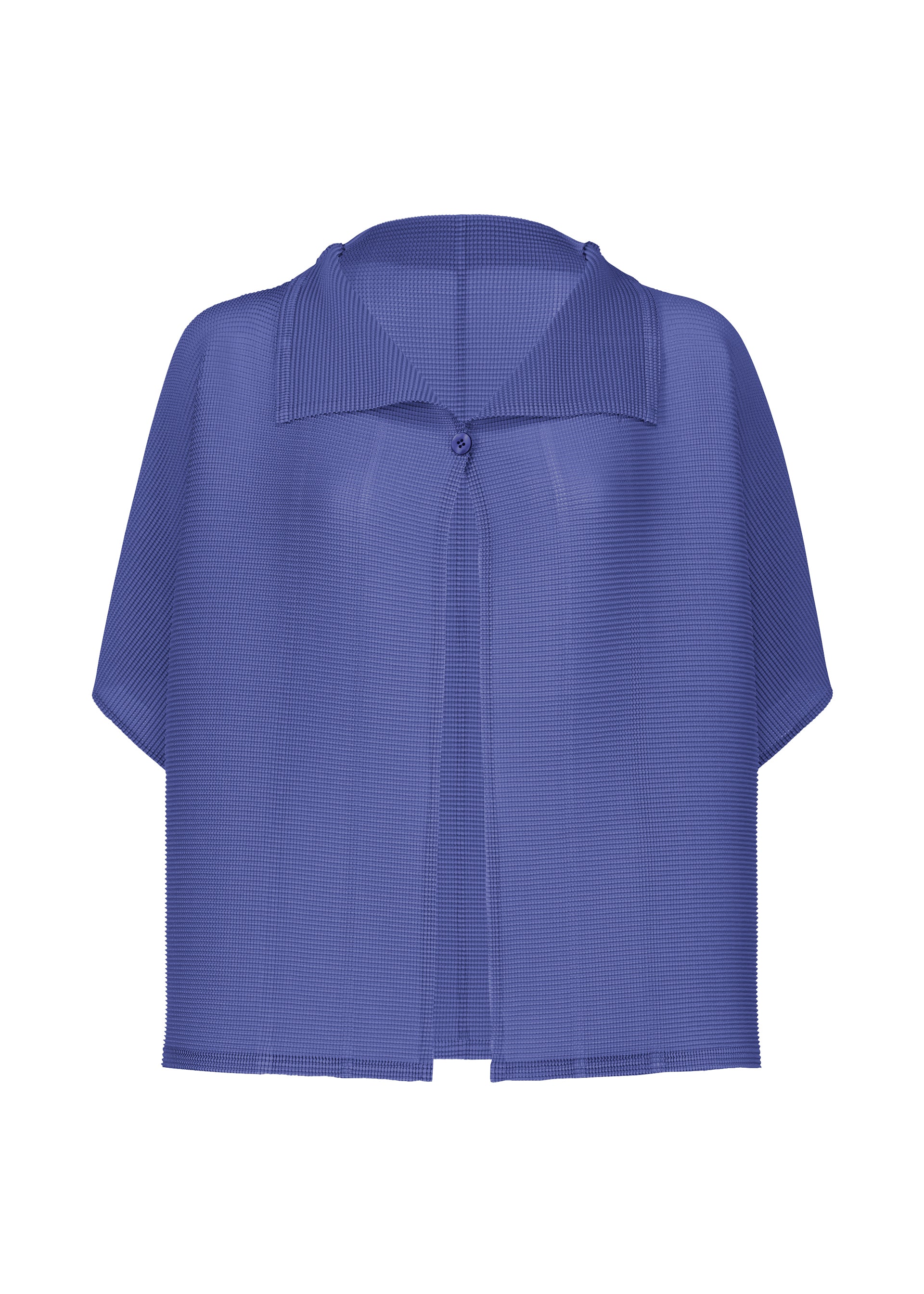SQUARE STRETCH PLEATS、ウィメンズ_トップス_カーディガン、ブルー