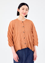 ZIG ZAG SEE-THROUGH CREPE、ウィメンズ_トップス_カーディガン、着用画像1