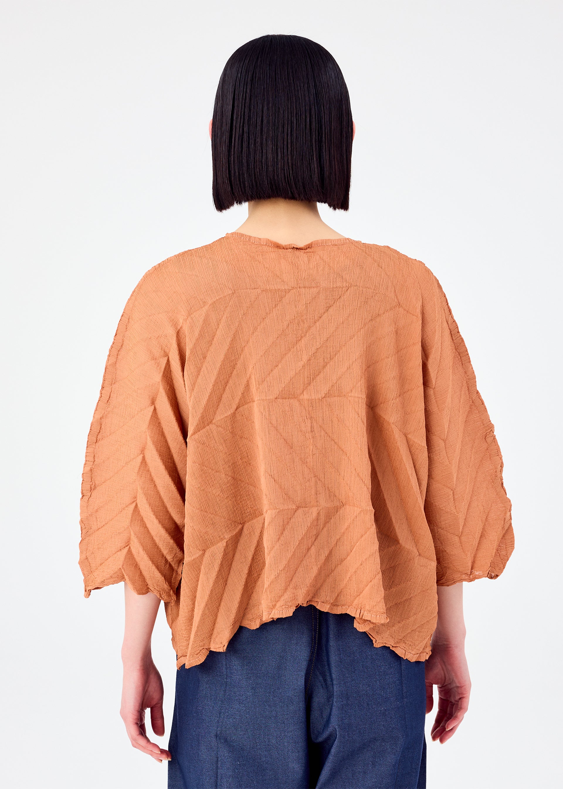 ZIG ZAG SEE-THROUGH CREPE、ウィメンズ_トップス_カーディガン、着用画像2