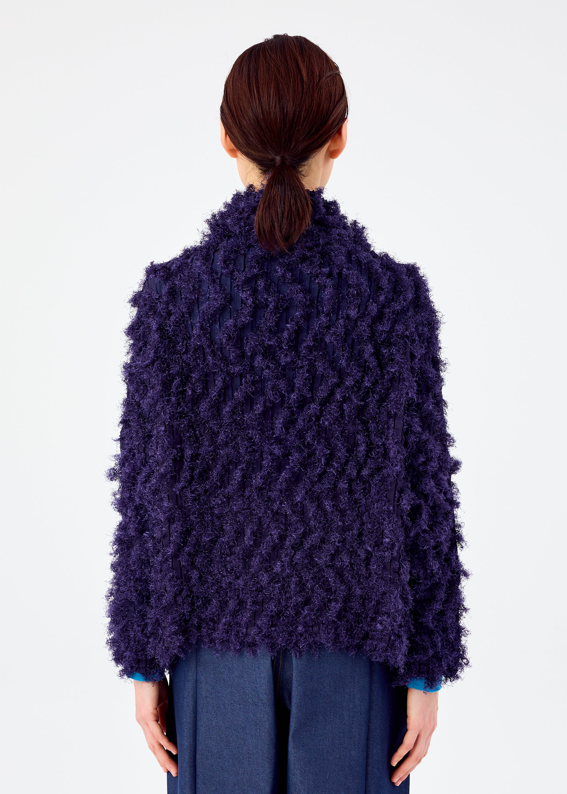 SHAGGY PLEATS、ウィメンズ_トップス_カーディガン、着用画像2