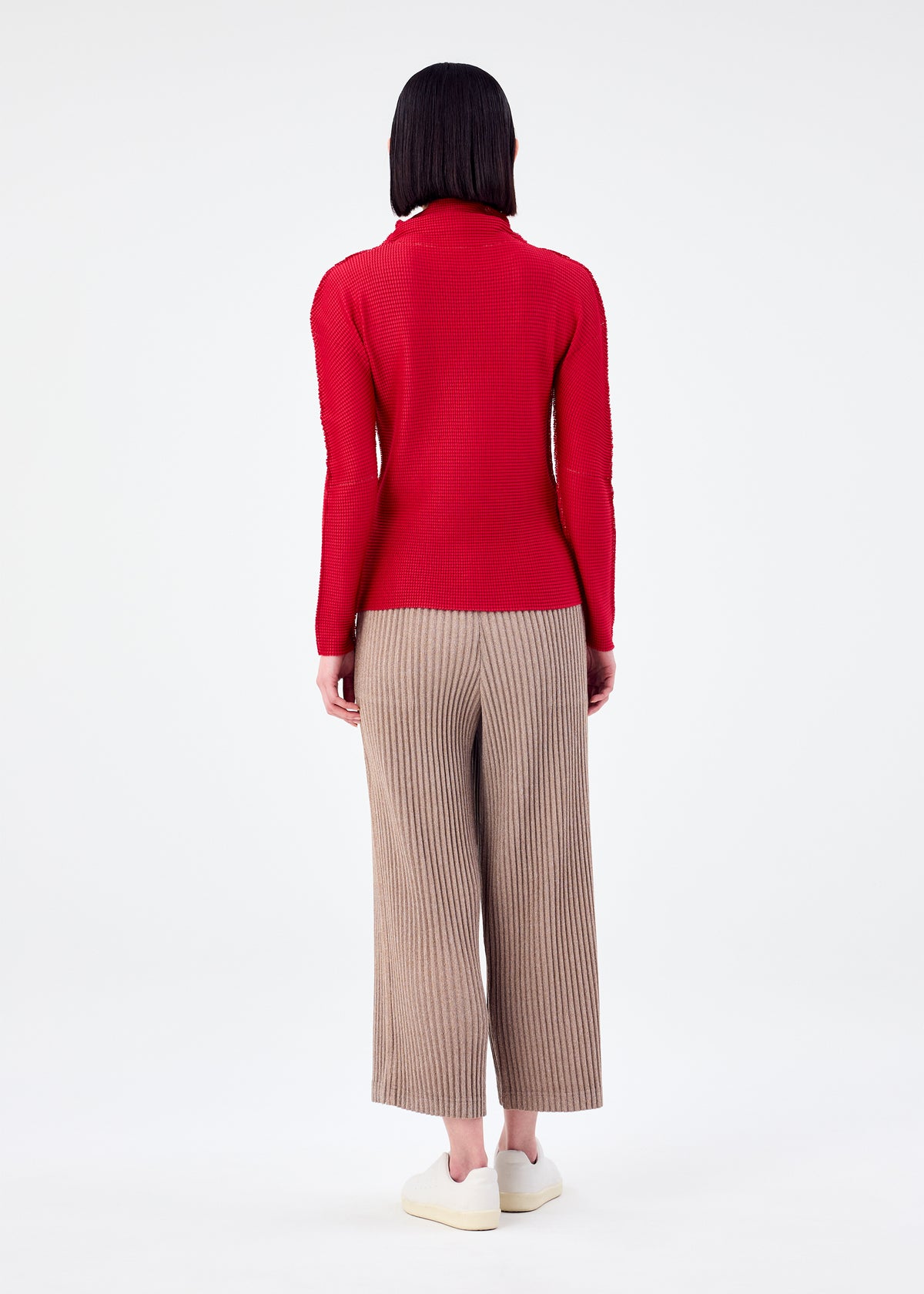 CORDUROY PLEATS、ウィメンズ_パンツ、着用画像2