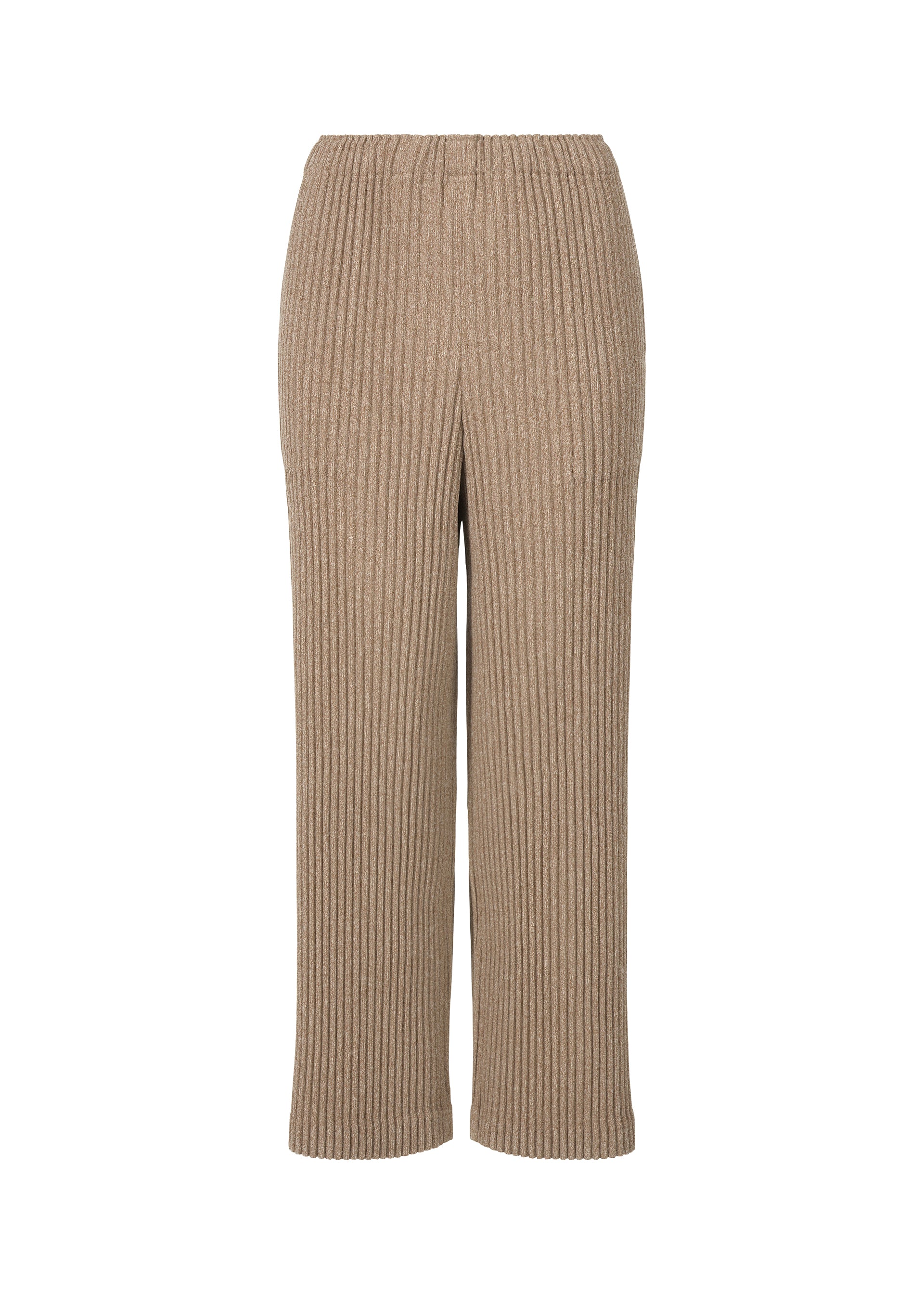 CORDUROY PLEATS、ウィメンズ_パンツ、ベージュ