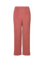 CORDUROY PLEATS、ウィメンズ_パンツ、レッド