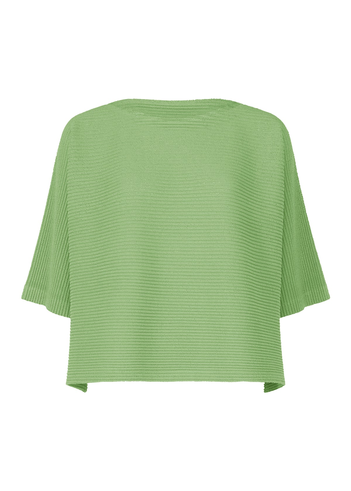FUWA FUWA MESH PLEATS、ウィメンズ_トップス_トップ、グリーン