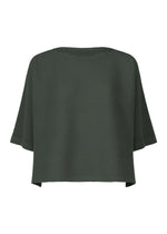 FUWA FUWA MESH PLEATS、ウィメンズ_トップス_トップ、カーキ