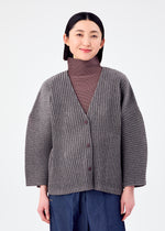 CORDUROY PLEATS、ウィメンズ_トップス_カーディガン、着用画像1