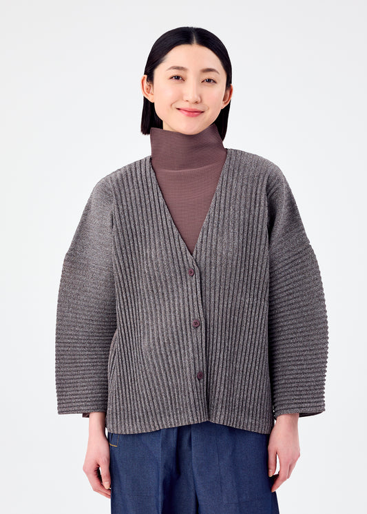 CORDUROY PLEATS、ウィメンズ_トップス_カーディガン、着用画像1