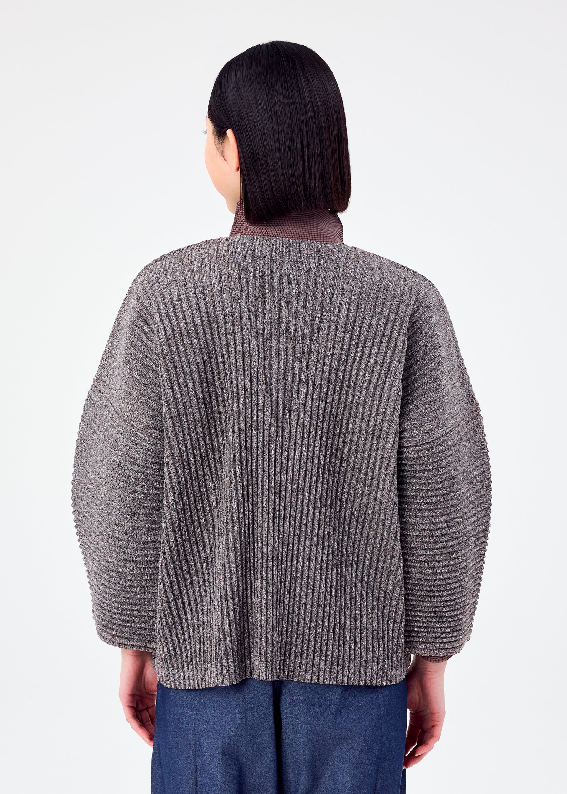 CORDUROY PLEATS、ウィメンズ_トップス_カーディガン、着用画像2