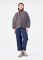 CORDUROY PLEATS、ウィメンズ_トップス_カーディガン、着用画像3