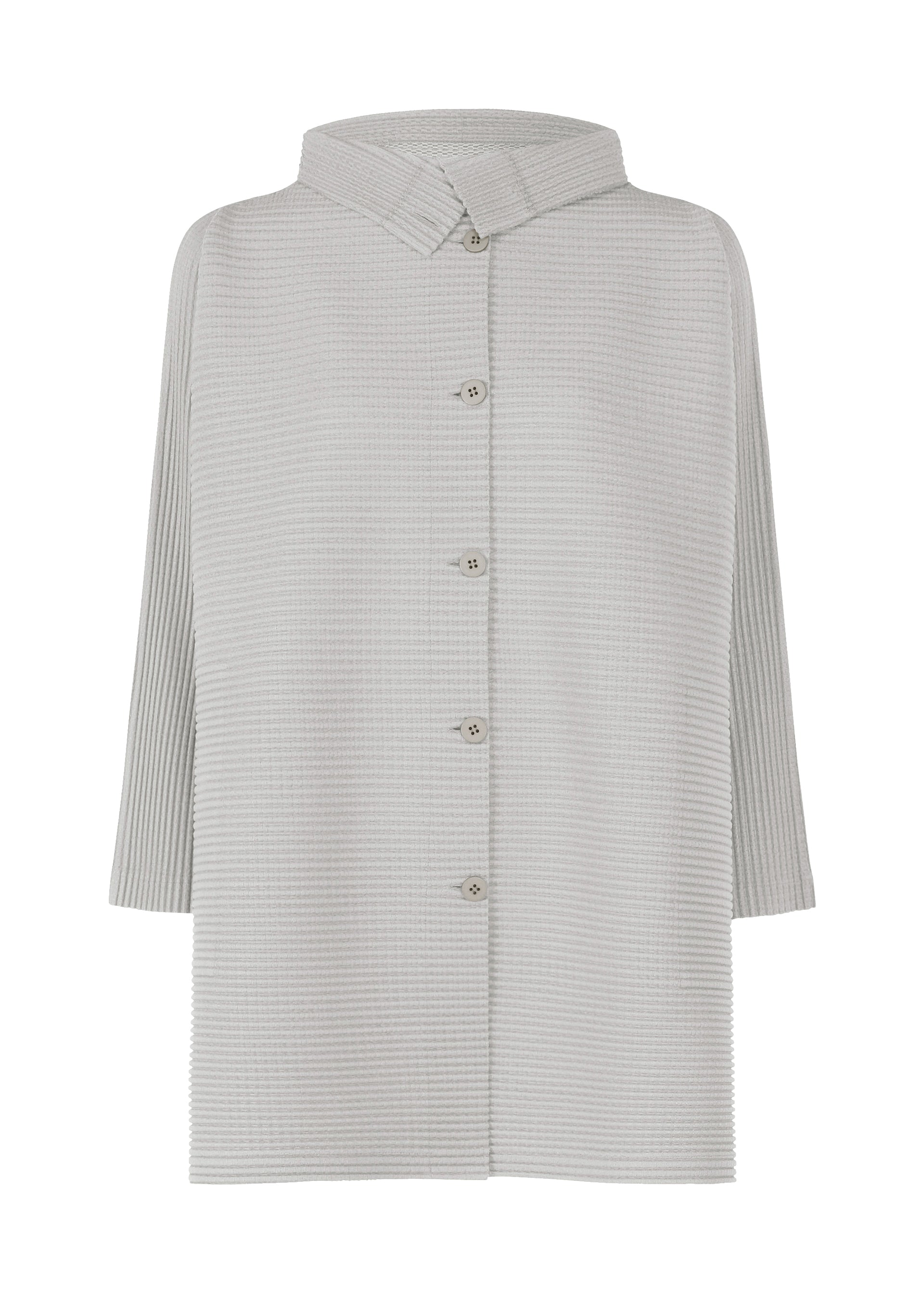 WARM PLEATS、ウィメンズ_トップス_カーディガン、グレー