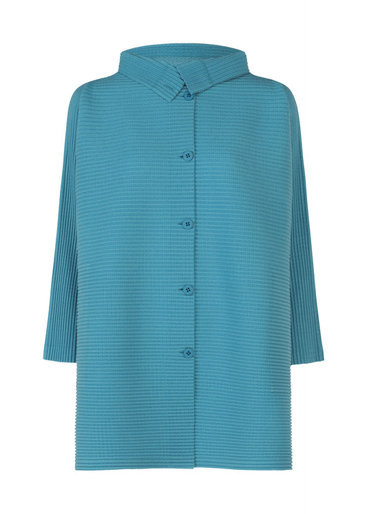 WARM PLEATS、ウィメンズ_トップス_カーディガン、ブルー