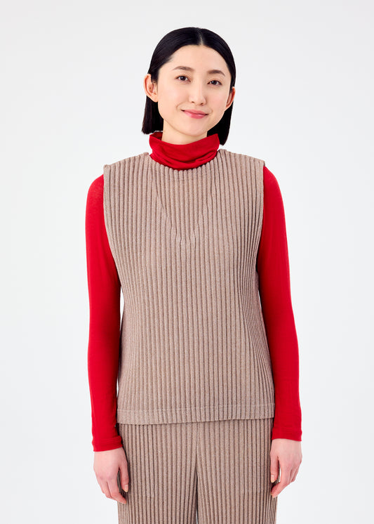 CORDUROY PLEATS、ウィメンズ_トップス_トップ、着用画像1