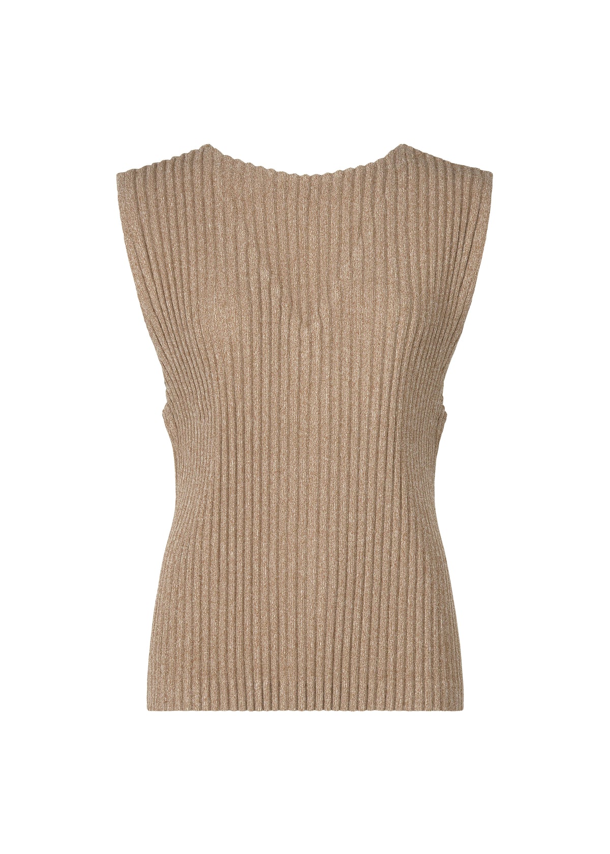 CORDUROY PLEATS、ウィメンズ_トップス_トップ、ベージュ
