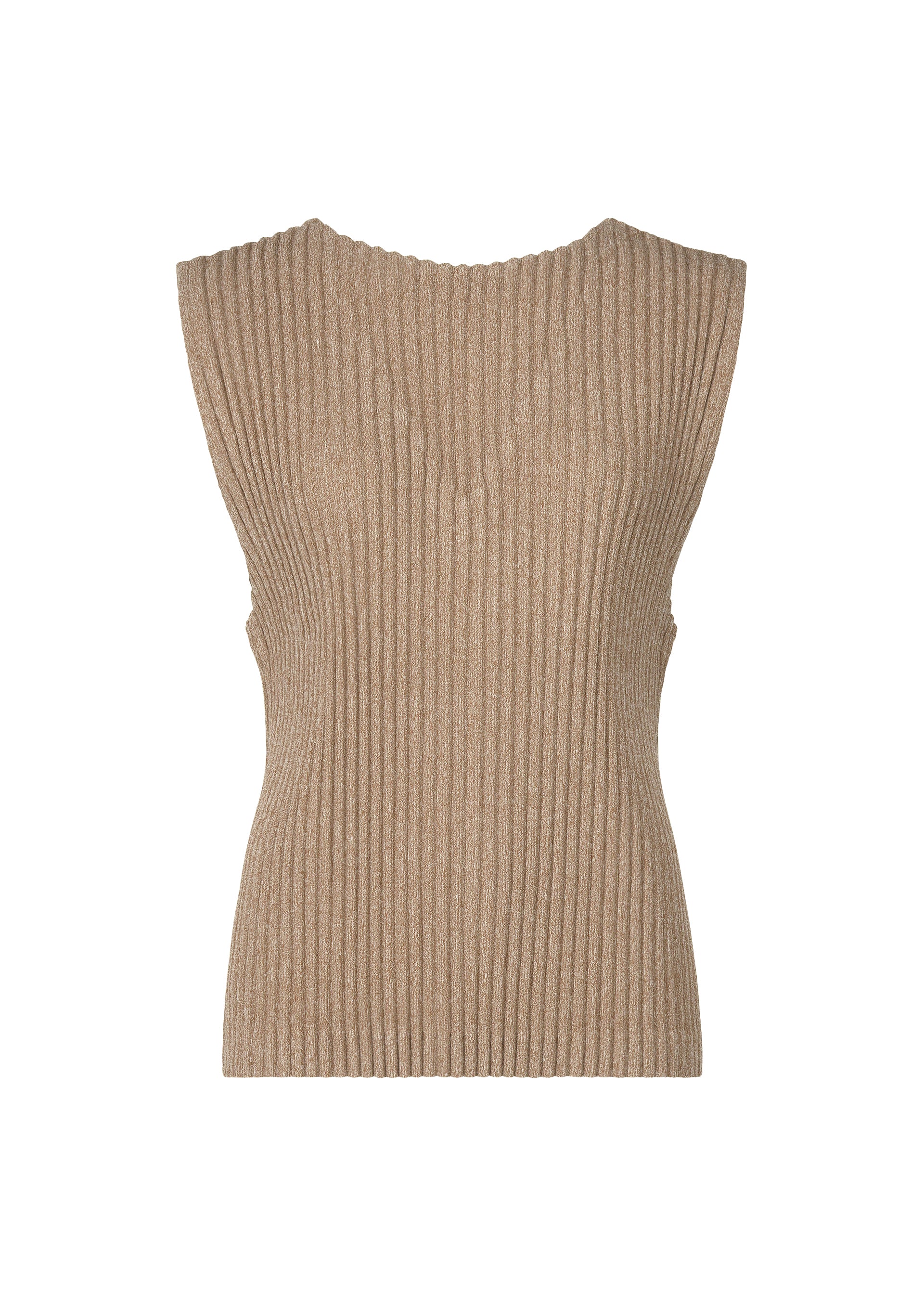 CORDUROY PLEATS、ウィメンズ_トップス_トップ、ベージュ