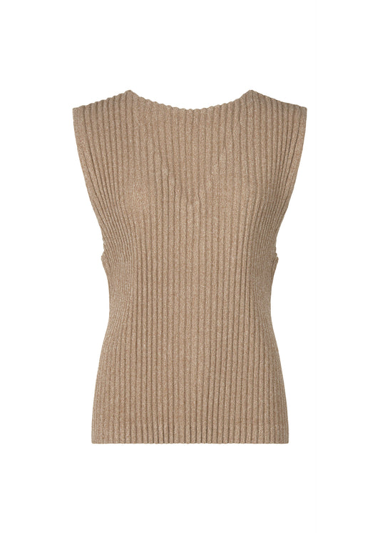 CORDUROY PLEATS、ウィメンズ_トップス_トップ、ベージュ