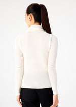 KNIT STRETCH PLEATS、ウィメンズ_トップス_トップ、着用画像2
