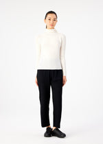 KNIT STRETCH PLEATS、ウィメンズ_トップス_トップ、着用画像3