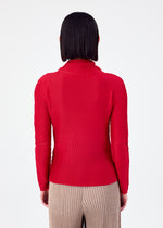 KNIT STRETCH PLEATS 1、ウィメンズ_トップス_トップ、着用画像2