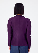 KNIT STRETCH PLEATS 1、ウィメンズ_トップス_カーディガン、着用画像2