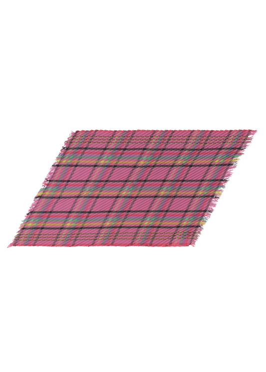 CHECK PLEATS STOLE、アクセサリー&その他_ストール、ピンク