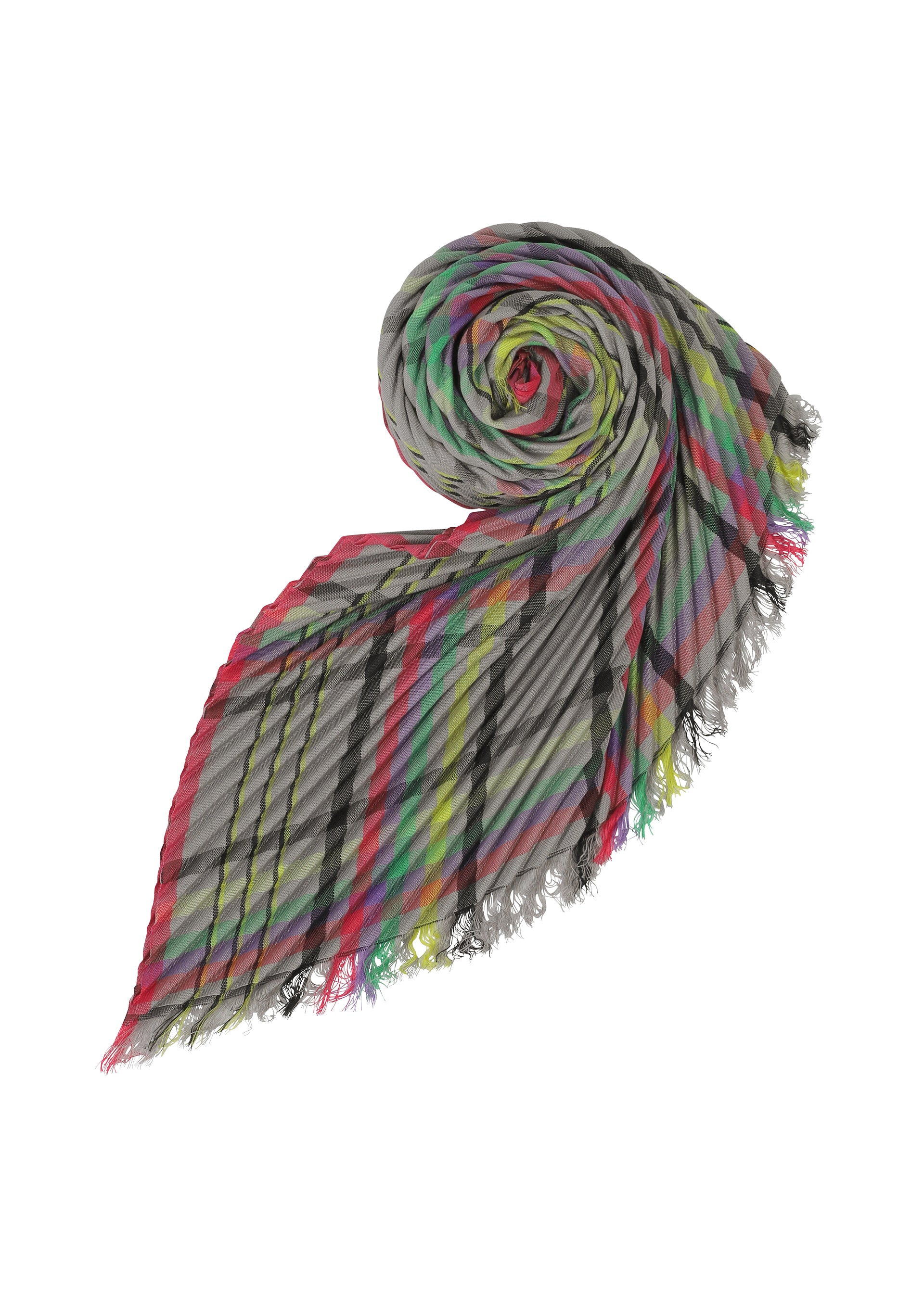 CHECK PLEATS STOLE – isseymiyake.com