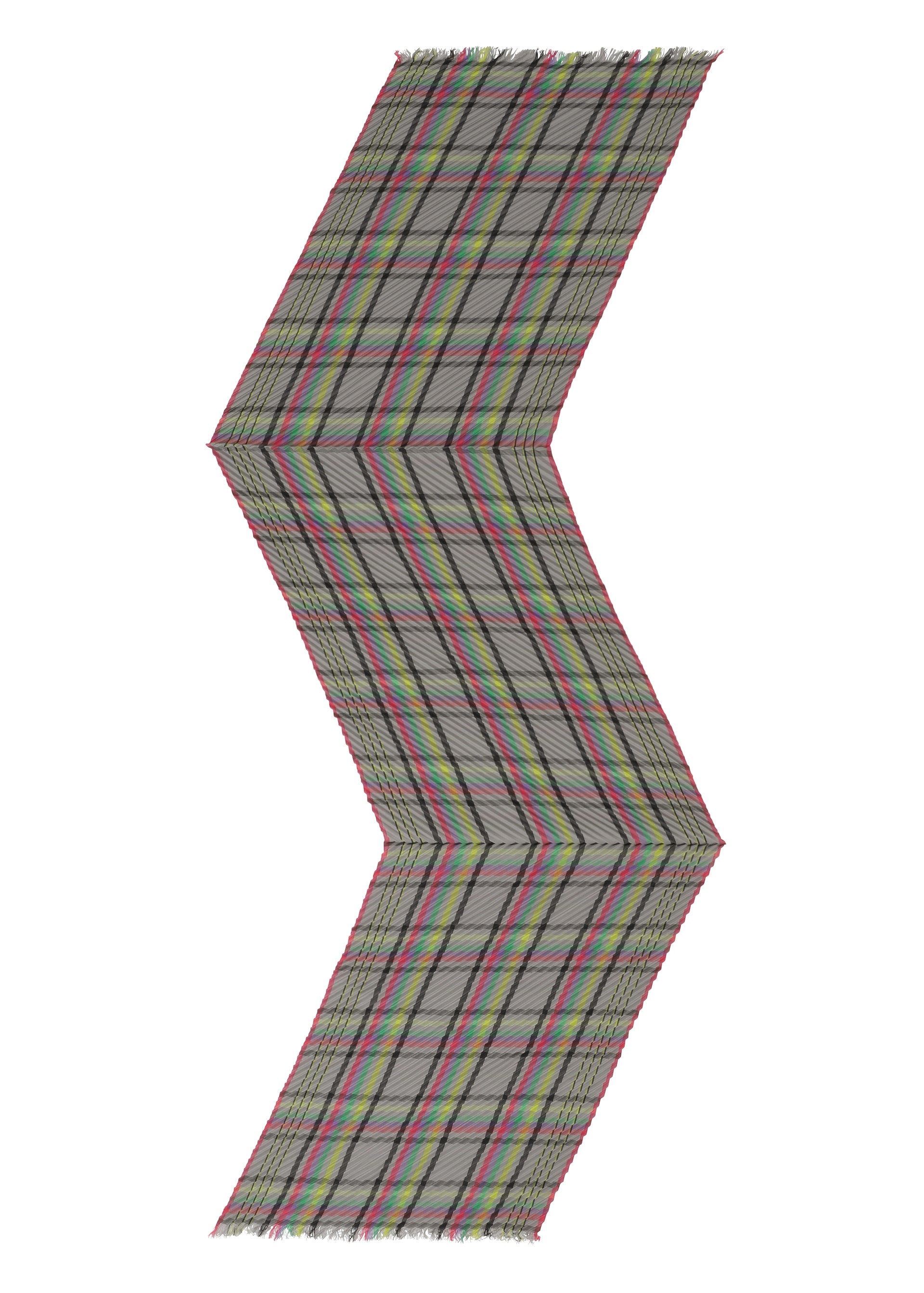 CHECK PLEATS STOLE、アクセサリー&その他_ストール、ディテール画像2