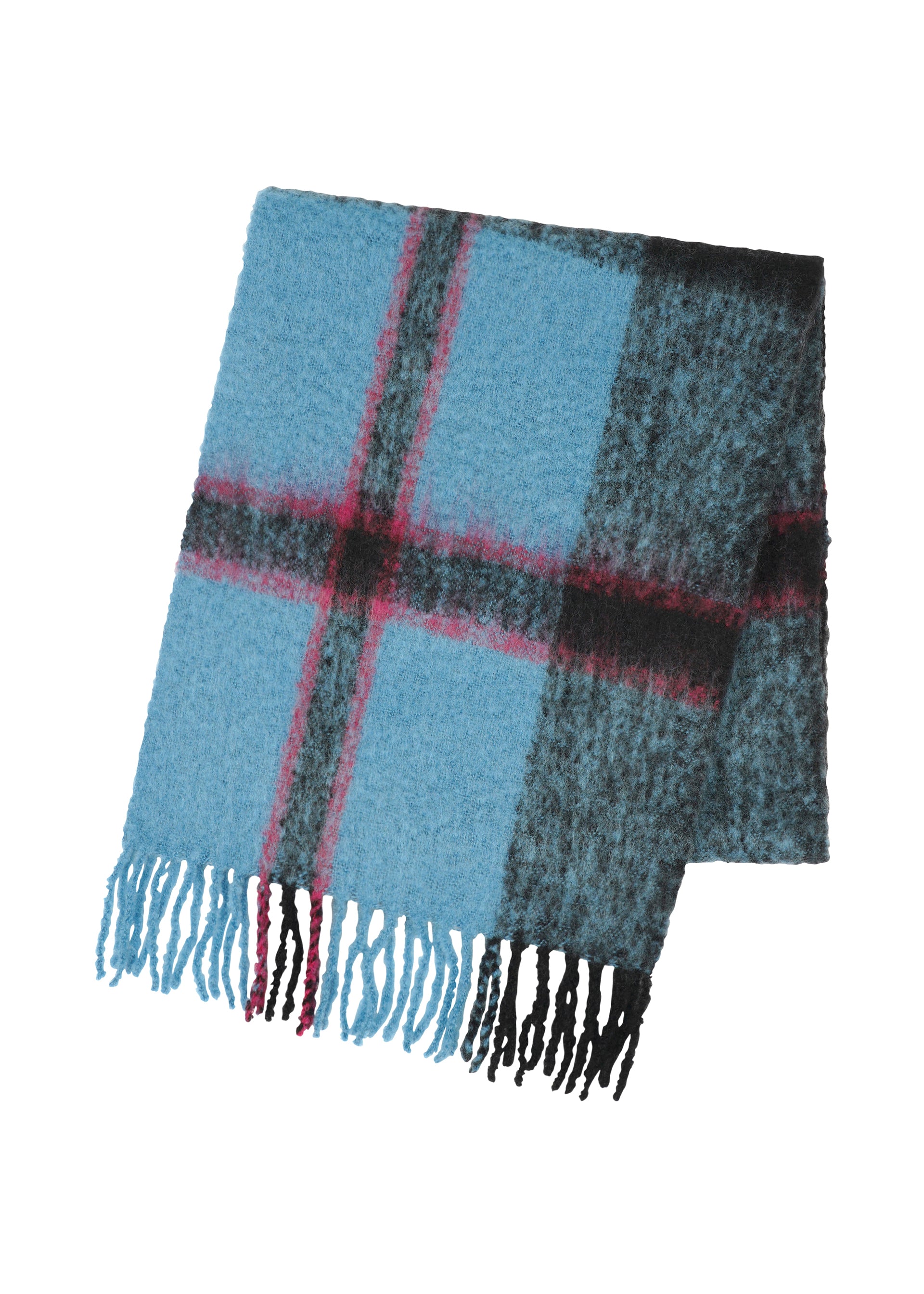 TARTAN CHECK WOOL STOLE – isseymiyake.com