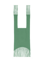 FRINGE FINE KNIT PLEATS BAG、バッグ&財布_トートバッグ、グリーン