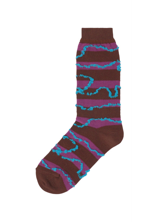 FROGGING KNIT YARN SOCKS、アクセサリー&その他_レッグウェア&シューズ、パープル