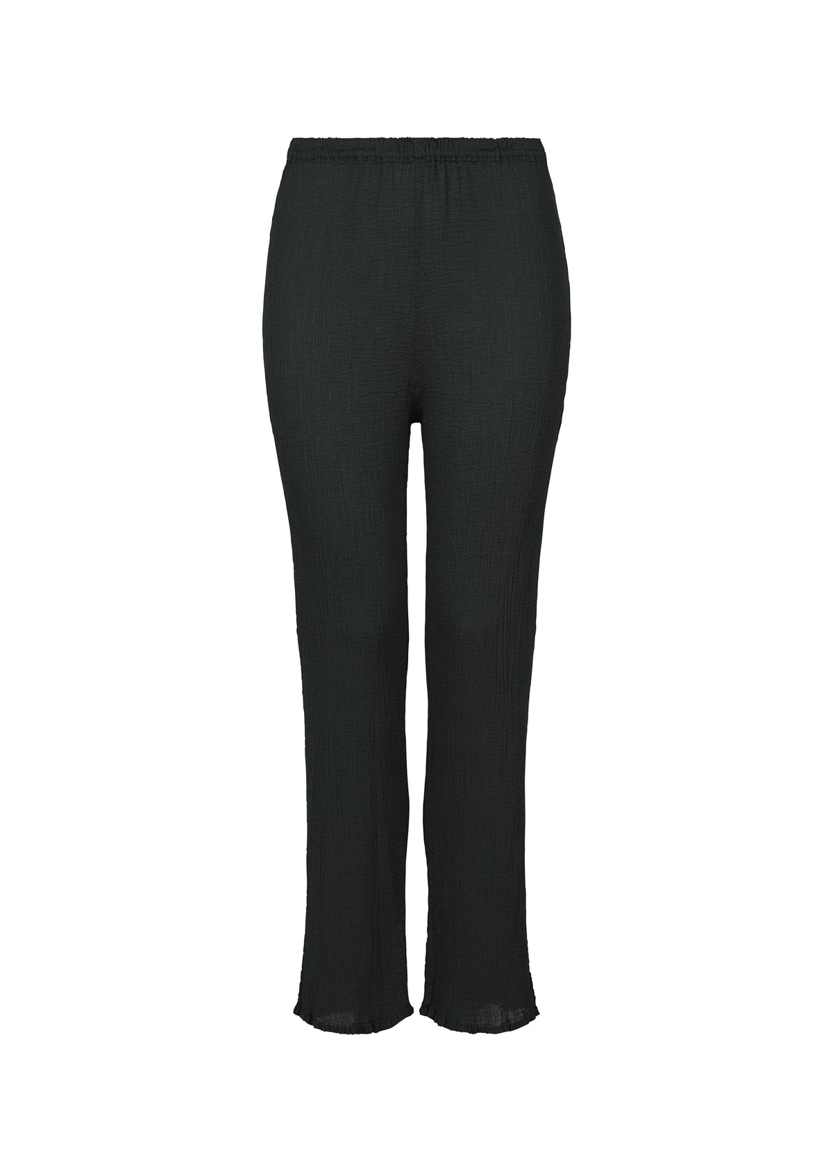 BALLOON SEE-THROUGH CREPE、ウィメンズ_パンツ、ブラック