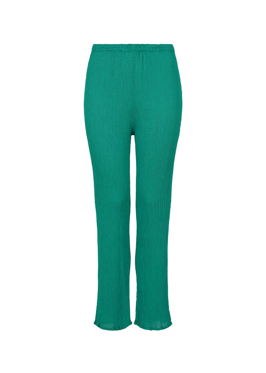 BALLOON SEE-THROUGH CREPE、ウィメンズ_パンツ、グリーン